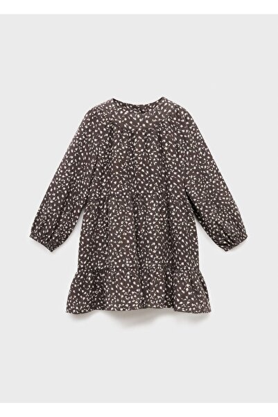 MANGO Baby Volanlı çiçekli elbise