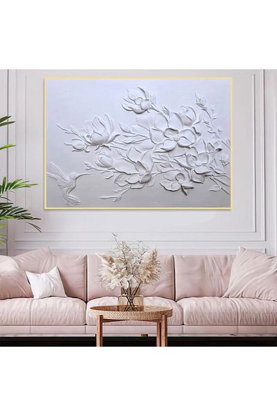 SND Printed gypsum canvas with a fine art design Brown Frame, 40×60 cm