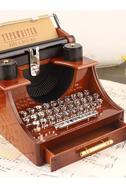 moryconcept Klasik Retro daktilo müzik kutusu masaüstü ev ofis dekor müzik kutuları doğum günü hediye