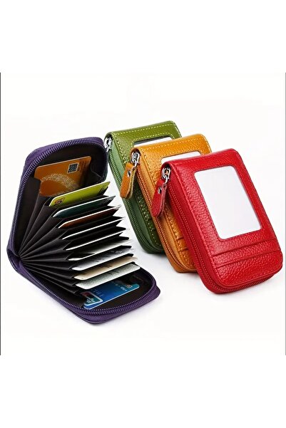 ORGANICYOU Yiwu Credit Card Wallet for Women, Multi Card Holder Wallet with Id Window Rfid Protected