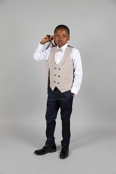 Ugly Duck 03-08 Years Linen Jacket Set - Beige