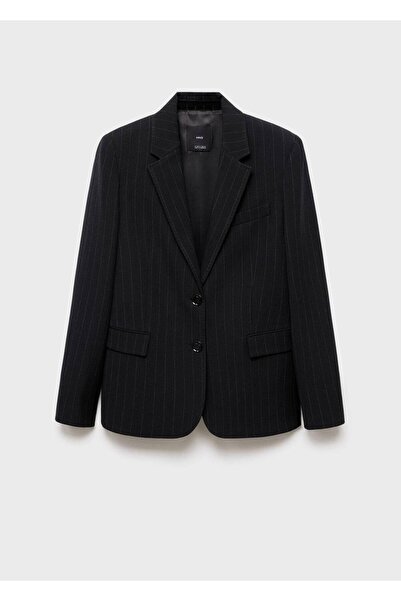 MANGO Woman Düz kesim blazer ceket