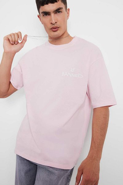 DeFacto Tricou cu mânecă scurtă imprimat cu decolteu rotund F5732AX25AU
