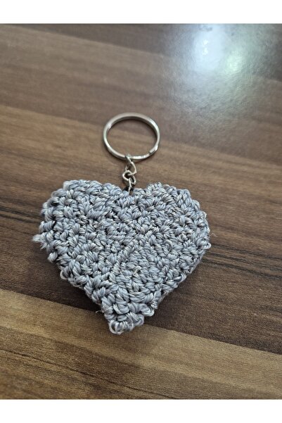 ATÖLYE MİLLA GRİ KALPLİ PUNCH ANAHTARLIK