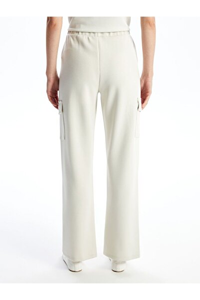 LC Waikiki LCW Vision Beli Lastikli Düz İnterlok Kadın Kargo Eşofman Altı