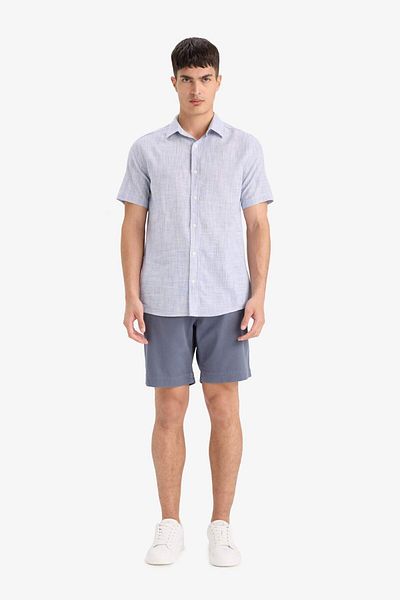 DeFacto Regular Fit Textured Bermuda E2234Ax25Sm