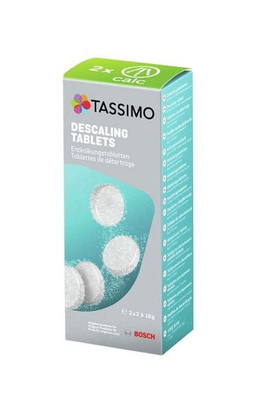 tassimo Tablete decalcifiante pentru espressor, 00311909, TCZ6004, 4 tablete pentru 2 utilizări