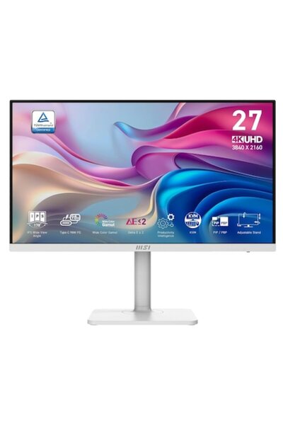 MSI Monitor IPS LED, MSI, 27", Modern MD272UPHW, UHD 3840 x 2160, HDMI, Displ...