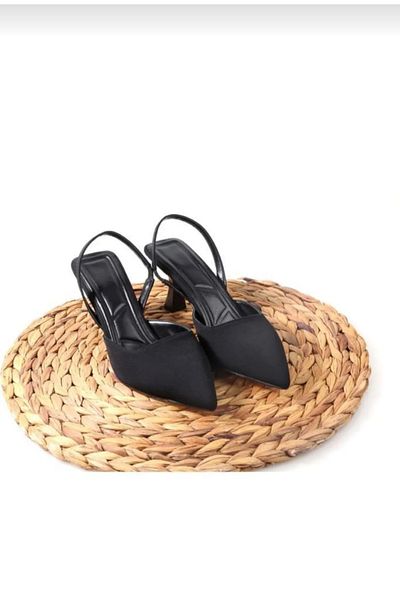 MyLina Shoes Medium Heel Open Back Stiletto