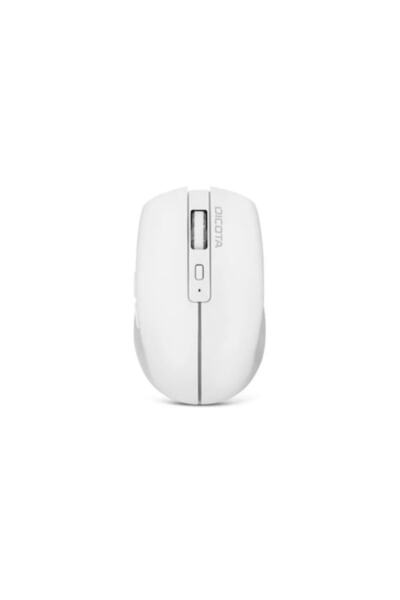 Dicota Mouse D32044, wireless Bluetooth, optic, 1600 DPI, reîncărcabil, alb