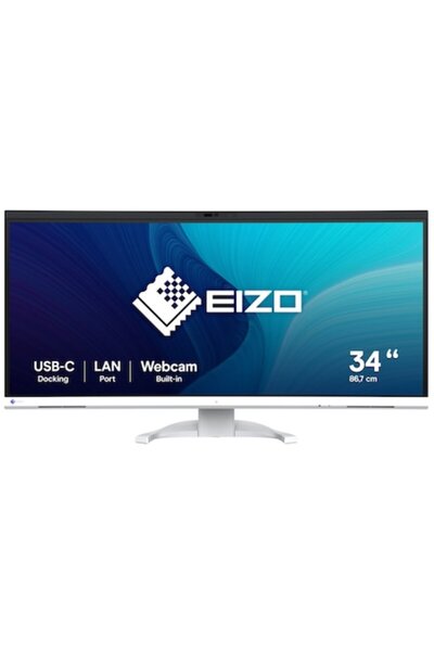 Eizo Monitor IPS LED FlexScan 34.1" EV3450XC-WT, UWQHD 3440 x 1440, HDMI, Dis...