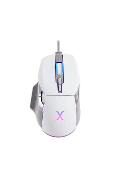 FoxXray Mouse gaming BM-88 STARSHIP, RGB LED, USB, White/Grey