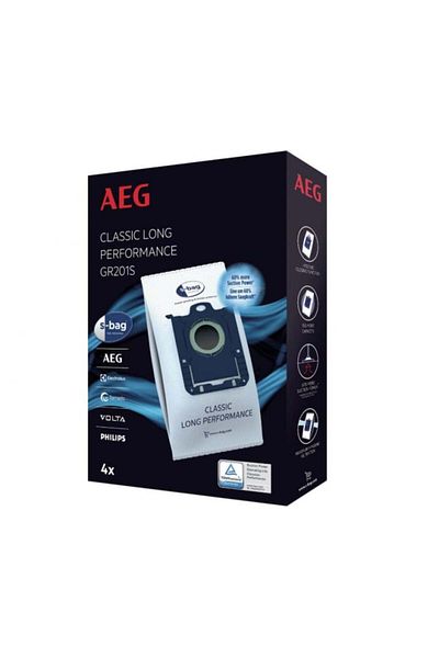 AEG Set 4 saci de aspirator GR201S, 9001684746, CLASSIC LONG PERFORMANCE