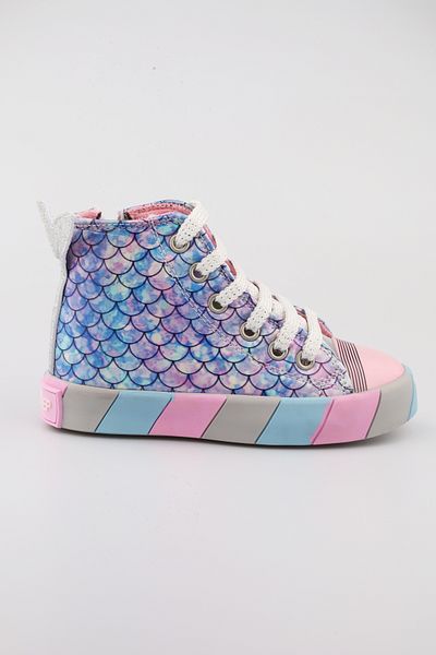 moon glow Unicorn Girl's Sneaker Fish Figured Sequin Sports Shoes Orthopedic Lighted Girls' Shoes