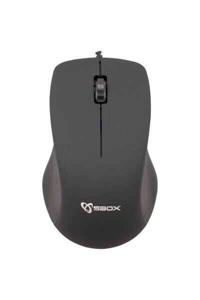 S-Box Mouse cu fir Sbox M-958, Ambidextru, 1000DPI, Senzor Optic, Cablu 1.5m, 61 gr., Negru
