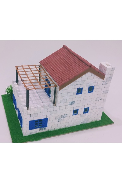 MİNİ HOBBY MAKET TAŞ YAPILAR Dublex Villa Stone Model DIY Hobby Kit