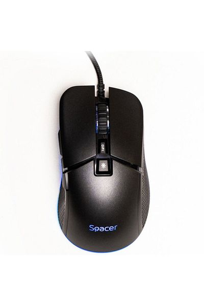 Spacer Mouse Pulsar Pro, Spacer, Gaming, USB, Optic, RGB Lighting