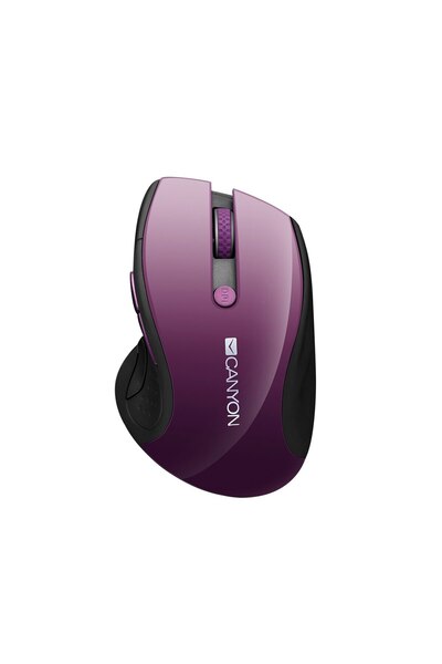 CANYON Mouse wireless CNS-CMSW01P, 2.4GHz, 6 butoane, 1600 DPI, violet perlat lucios