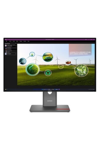 LENOVO Monitor IPS LED ThinkVision 27" P27Q-40, WQHD 2560 x 1440, HDMI, Displ...