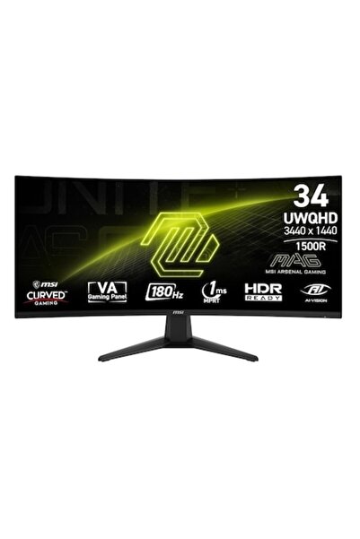 MSI Monitor Gaming VA LED, MSI, 34", MAG 346CQ, UWQHD 3440 x 1440, HDMI, Disp...