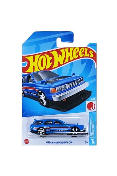 HOT WHEELS Masinuta Metalica Hot Wheels, Nissan Maxima Drift Car, Albastra, 1:64