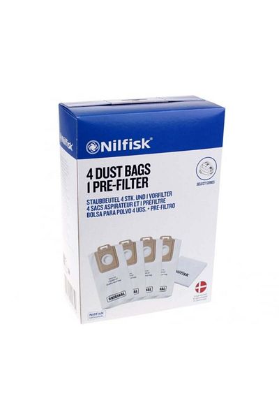 Nilfisk Set 4 saci aspirator 128389187 pentru Seria Power P10, P20, P40, PW10, PW20