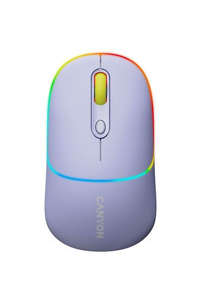 CANYON Wireless Mouse, MW-22, With Lights, White