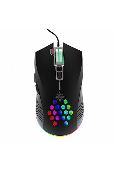 Inca Mouse gaming, INCA, cu fir, USB, optic, 7200DPI, negru, RGB