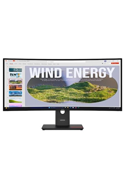 LENOVO Οθόνη VA LED ThinkVision 34 " T34WD-40, WQHD 3440 x 1440, HDMI, Displa...