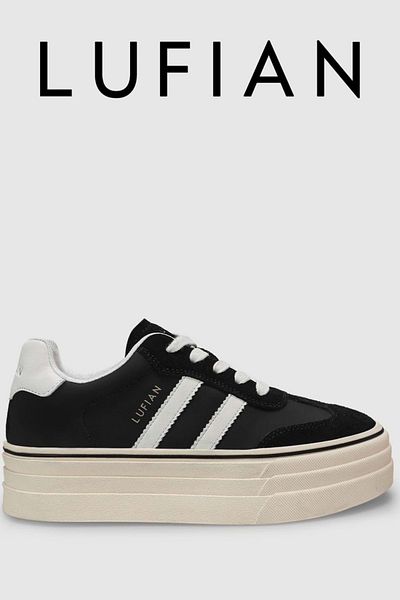 Lufian 121230025 Angela Sneaker Unisex Sports Shoes Black