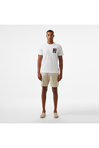 Nautica Erkek Beyaz Regular Fit T-Shirt