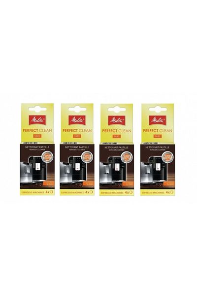 melitta Cleaning Tablets for Espresso Machine, 6762481 Perfect Clean, 16 pcs x 1.8 g