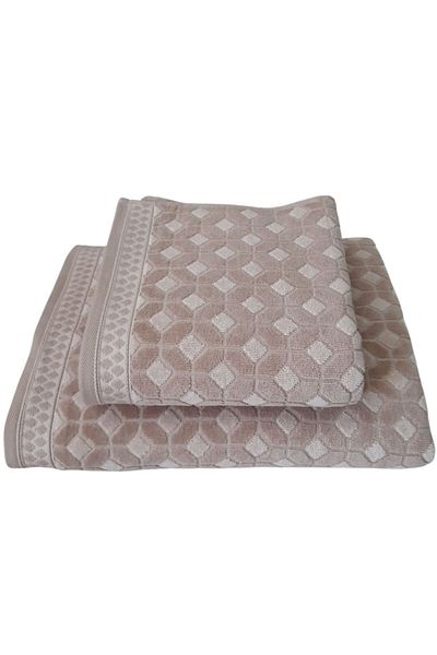 Özdilek Decora Bathroom Towel Set 2 Pieces Beige (50X90Cm+90X150Cm)