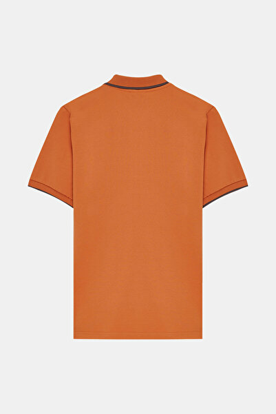 W Collection Orange Polo Collar T-Shirt