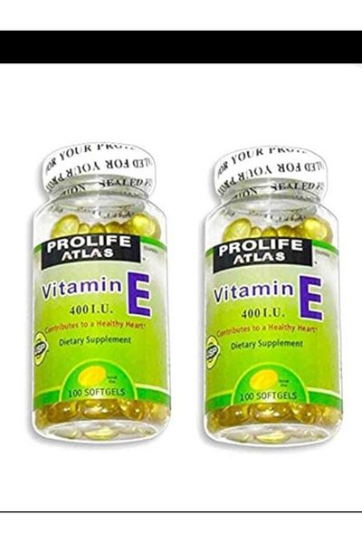 Atlas Prolife Atlas Vitamin E 400 IU. 100 Capsules (Pack of 2)