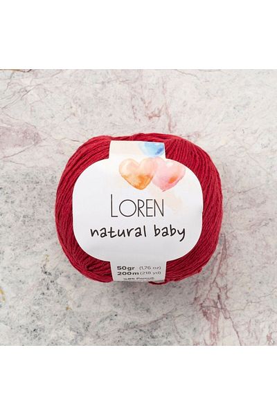 MBB ETİCARET Loren Natural Baby Claret Red Hand Knitting Lanyard - R099 - 33819