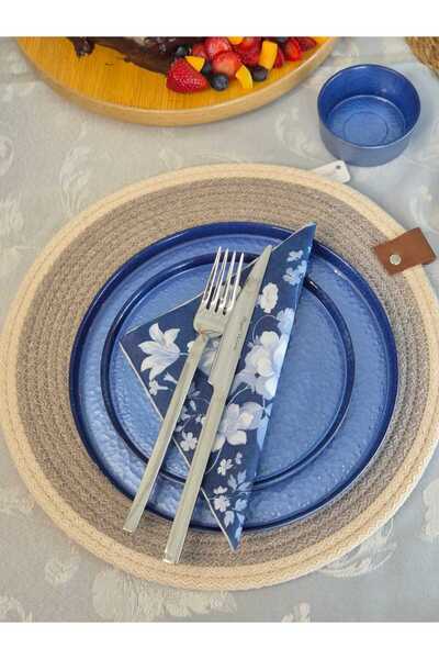 Lider MAGNESİA LIDER MAGNESIA 6 bucăți 32 cm răchită rotundă americană de servire din răchită, plasă de jută, suport de prezentare