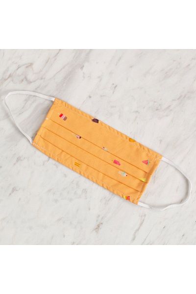 MBB ETİCARET Loren Orange Cloth Mask