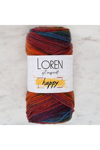 MBB ETİCARET Loren Happy Marbled Hand Knitting Lanyard - Rh017 - 34302