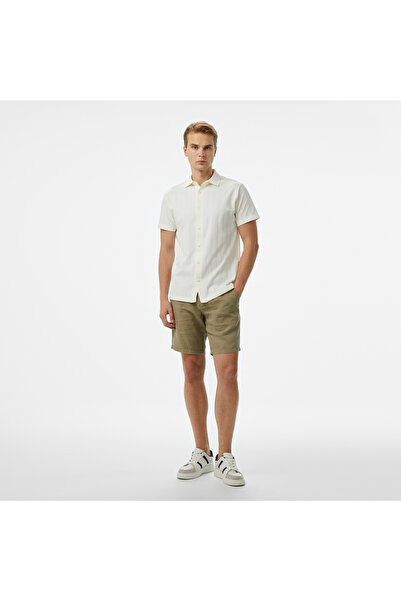 Nautica Erkek Ekru Classic Fit Polo