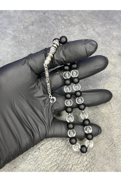 Mos Tespih Стъклени молитвени мъниста от естествен камък с двоен цвят, модел ...