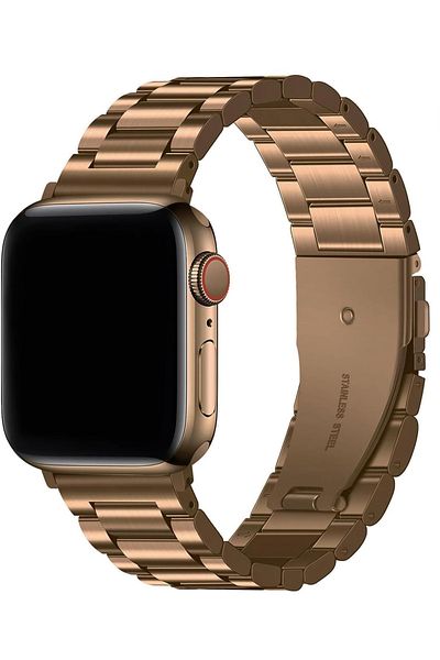 EDELFU Apple Watch Series 2/3/4/5/6/7/8/9/se 38 40 41 ملم سوار معدني من الفولاذ المقاوم للصدأ قابل للتعديل