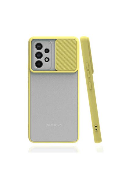 Cep Plus غطاء عدسة CPPL لهاتف Galaxy A53 5G - أصفر