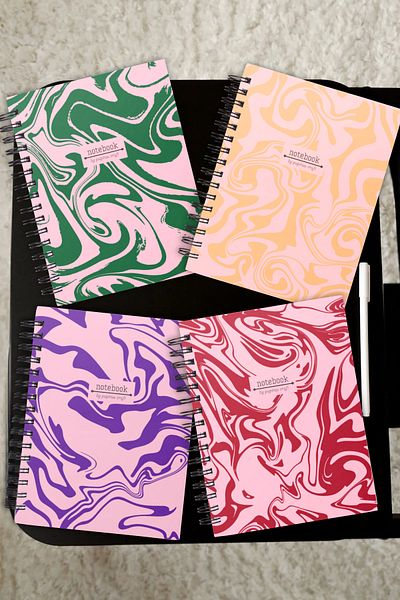 pcpapiruscraft Caiet A5 Spiral |   4 bucăți |   Neîncrustat |   A5 |   Spirală de oțel |   90 de pagini |   45 de coli - Copertă de carton