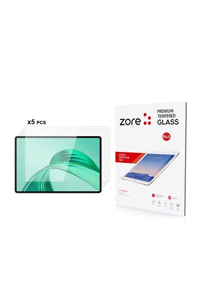 Cep Plus Honor Pad X8A Compatible Cppl 5in1 Tablet Tempered Glass Screen Protector-Transparent