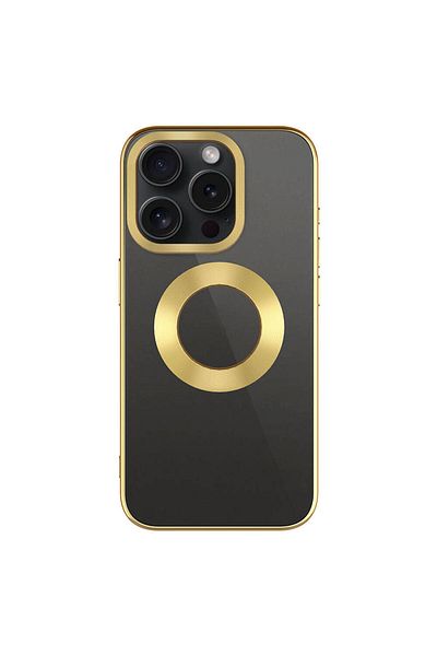 Cep Plus Cppl Omega Case for iPhone 15 Pro Compatible Single Camera Frame with Logo-Titanium