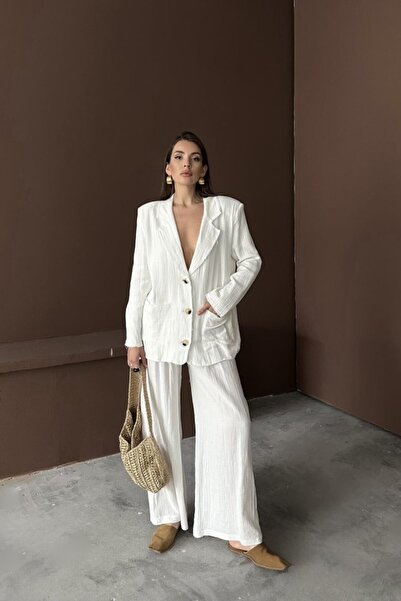 modamtn White Oversize Muslin Set