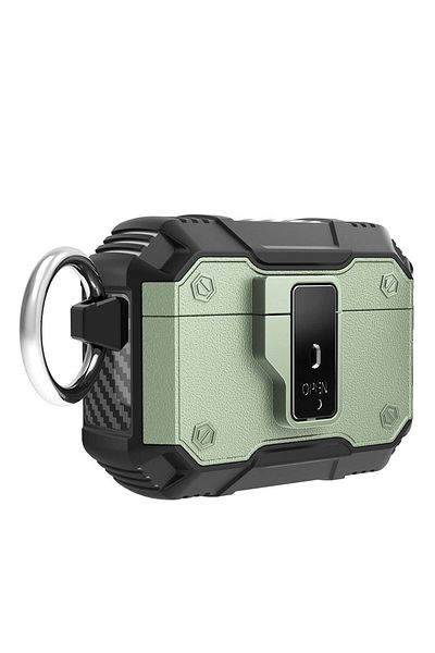 Cep Plus Air-Pods Pro Cppl Airbag 35 Shockproof Case with Button-Green