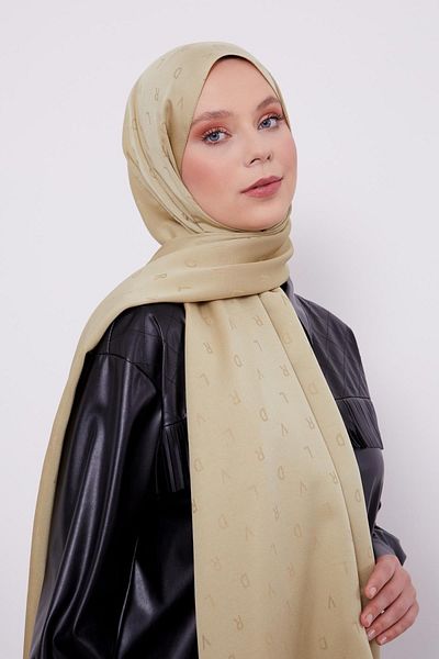 İLKYAZ LEVİDOR LVD șal jacquard imprimat măsline