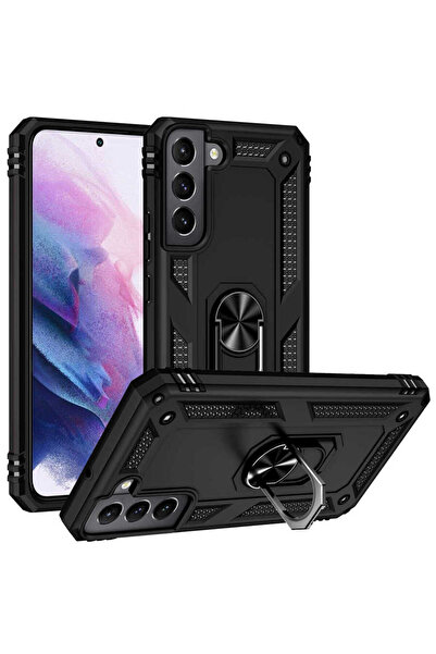 Cep Plus حافظة CPPL Vega متوافقة مع هاتف Galaxy S22 Plus - أسود